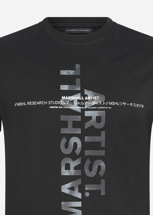 Marshall Artist T-shirts  Vapour camo research t-shirt - black 