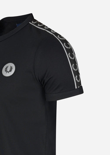 Fred Perry T-shirts Reflective detail ringer tee - black reflective