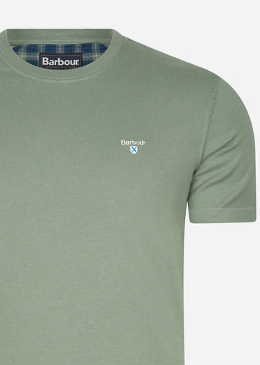 Barbour T-shirts Tartan sports tee - agave green