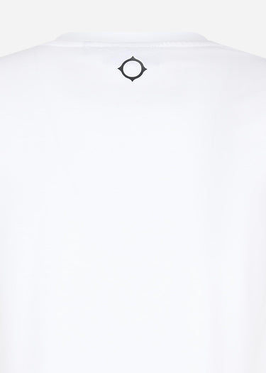 MA.Strum T-shirts MA.Strum block print tee - optic white