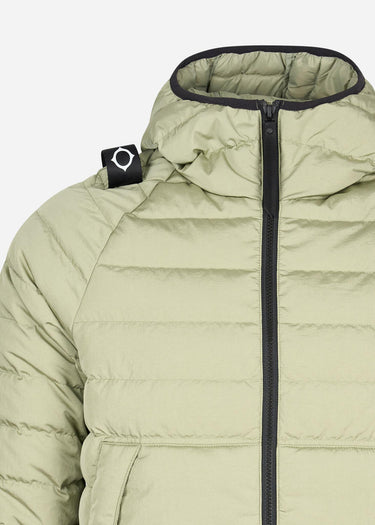 MA.Strum Jassen Hooded down jacket - tea