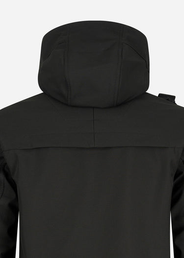 MA.Strum Jassen Softshell hooded jacket - jet black