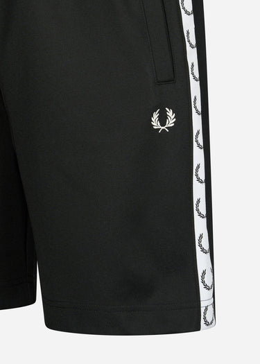 Fred Perry Korte Broeken Taped tricot short - black