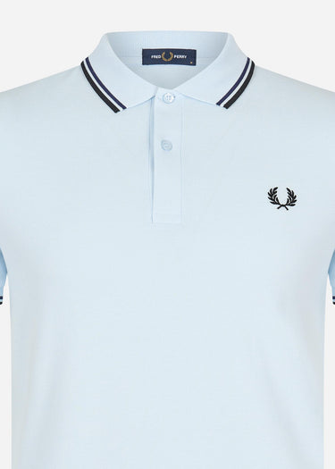 Fred Perry Polo's Twin tipped fred perry shirt - light ice