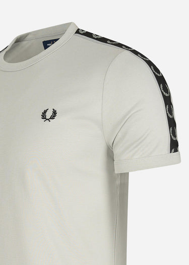 Fred Perry T-shirts Contrast tape ringer t-shirt - limestone black