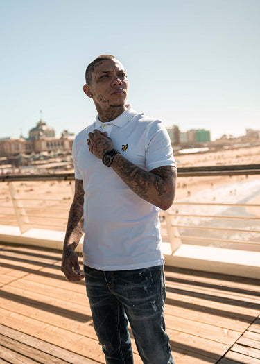 Lyle & Scott Polo's Plain polo shirt - white