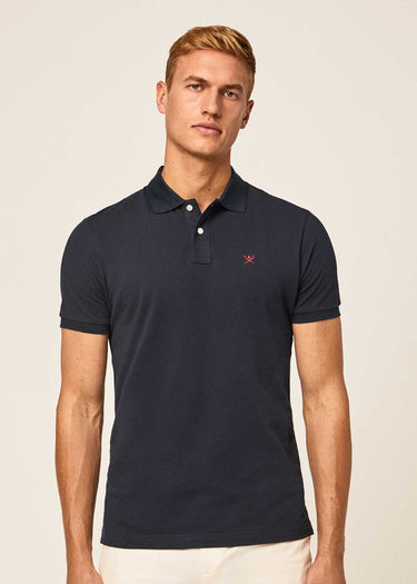 Hackett London Polo's Cotton pique polo shirt - navy