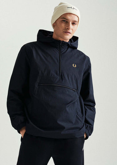 Fred Perry Jassen Half zip hooded cagoule - navy