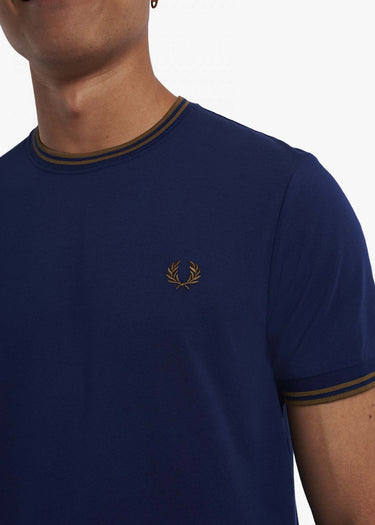 Fred Perry T-shirts Twin tipped t-shirt - french navy
