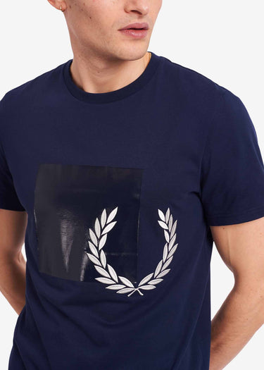 Fred Perry T-shirts Tonal graphic t-shirt - carbon blue