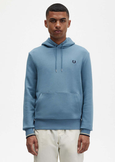 Fred Perry Hoodies Tipped hooded sweatshirt - ash blue