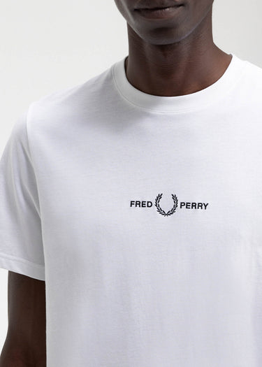 Fred Perry T-shirts Embroidered t-shirt - white