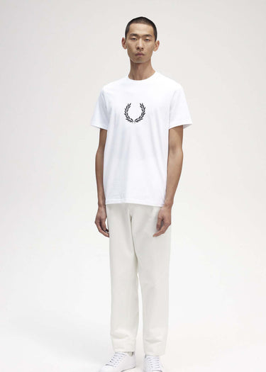Fred Perry T-shirts Laurel wreath graphic t-shirt - white