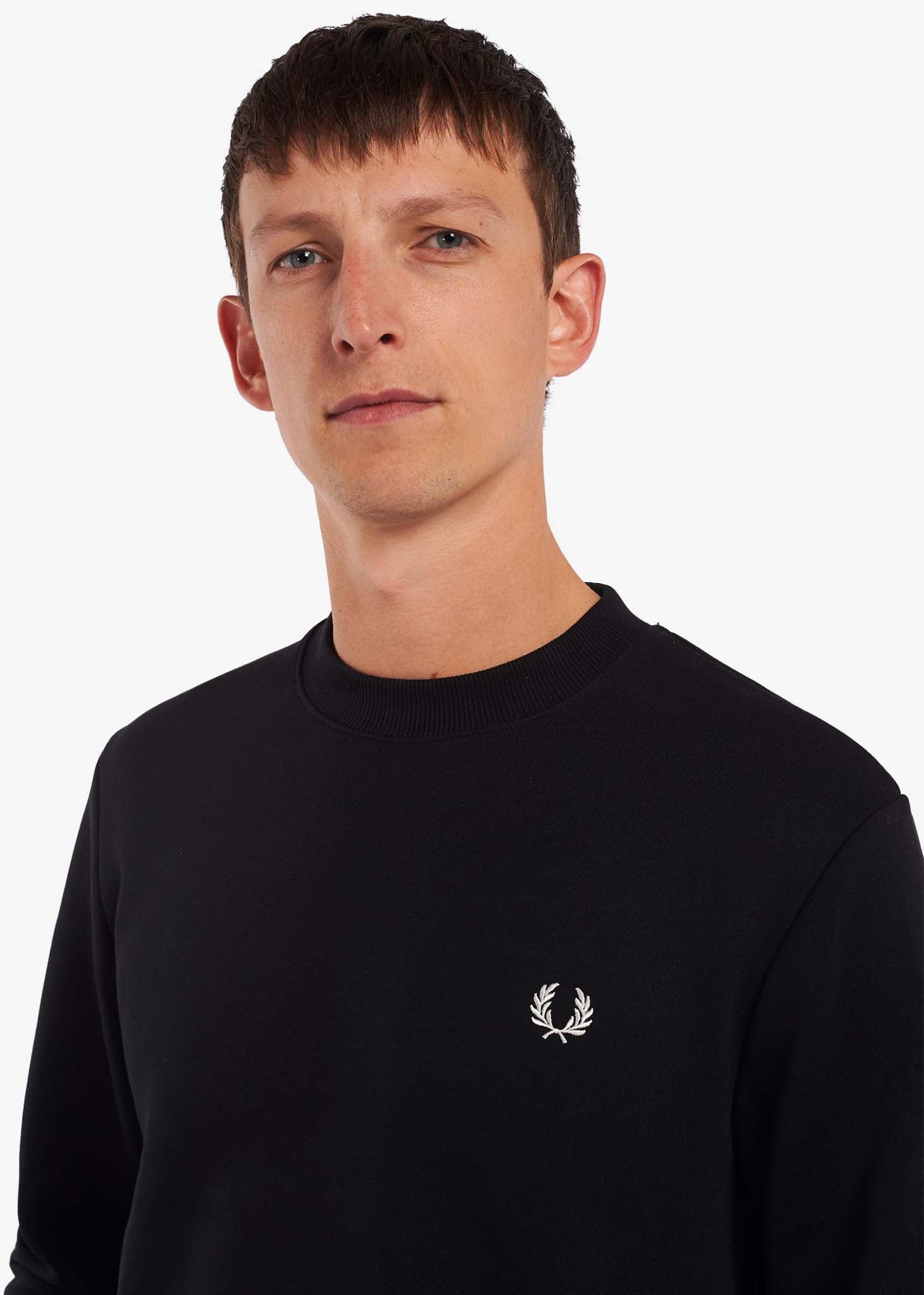Fred Perry Truien  Crew neck sweatshirt - black 