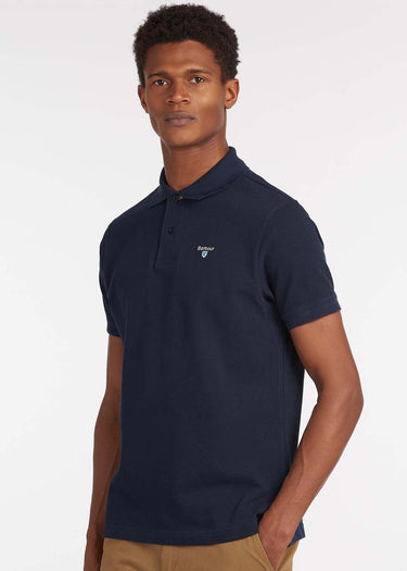 Barbour Polo's Barbour tartan pique polo - new navy