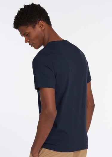 Barbour T-shirts Tartan sports tee - new navy