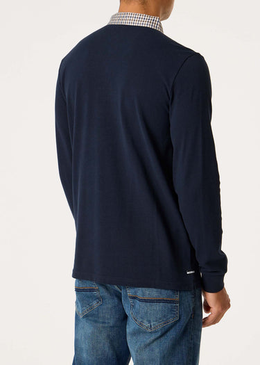 Weekend Offender Longsleeve Polo's Tavarez - navy