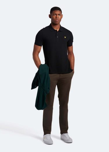 Lyle & Scott Polo's Plain polo shirt - jet black