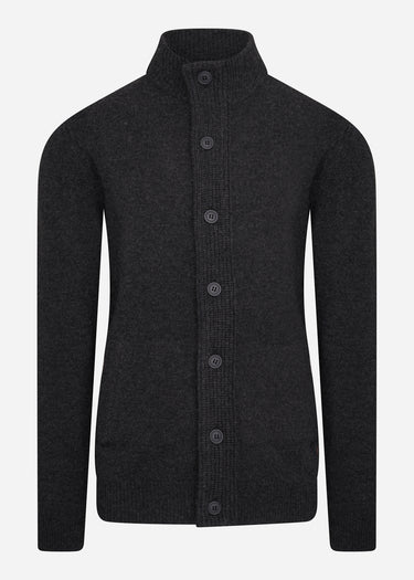 Barbour Vesten Patch zip thru - charcoal