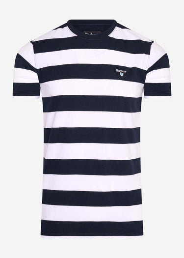 Barbour T-shirts Beach stripe tee - navy
