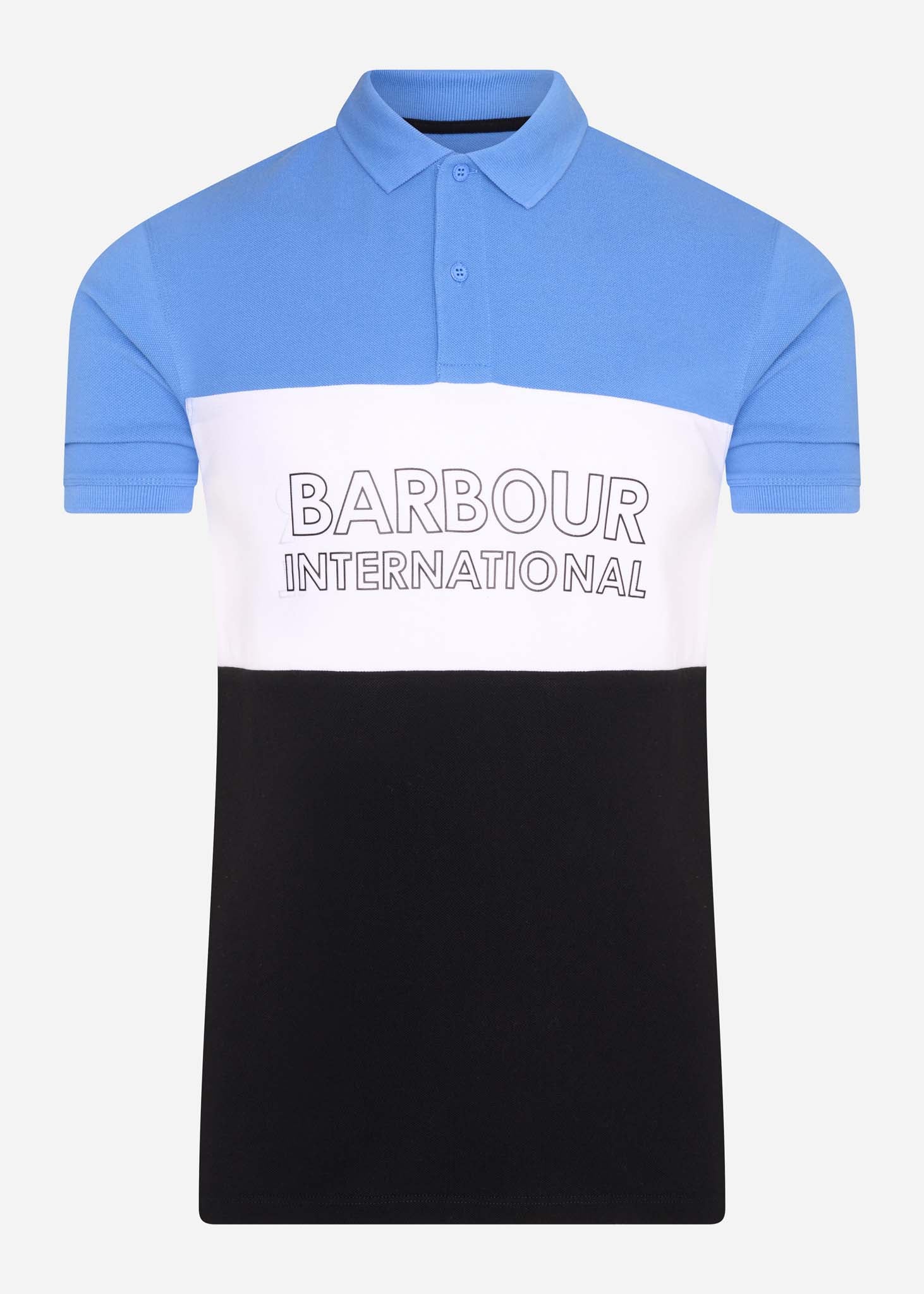 Barbour International Polo's  Bold polo - pure blue 