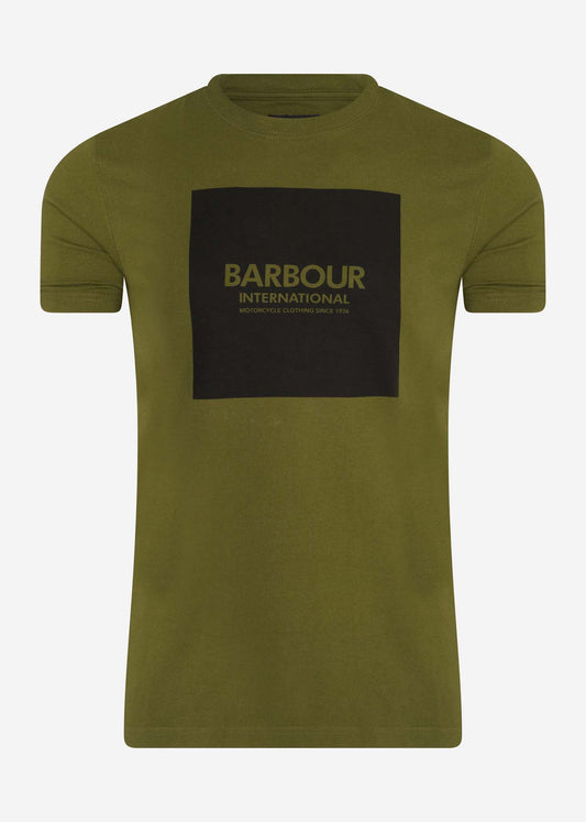 Barbour International T-shirts  Block tee - vintage green 