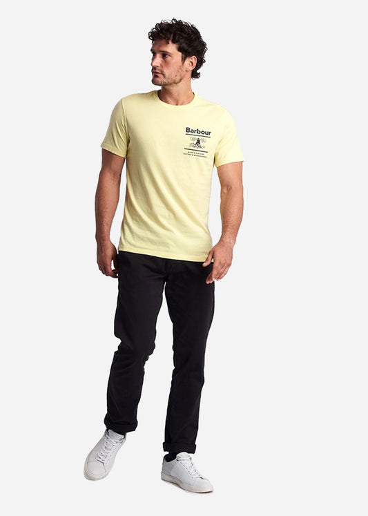 Barbour T-shirts  Chanonry tee - lemon 