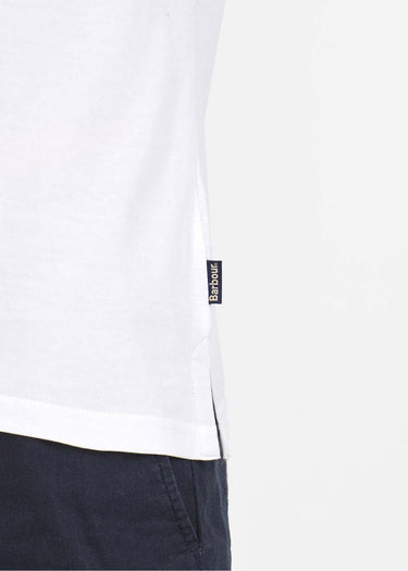 Barbour T-shirts Durness pocket tee - white
