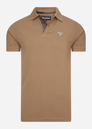 Barbour Polo's Tartan pique polo - sandstone