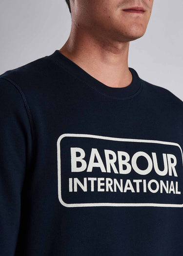 Barbour International Truien Large logo sweat - navy