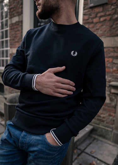 Fred Perry Truien Crew neck sweatshirt - navy
