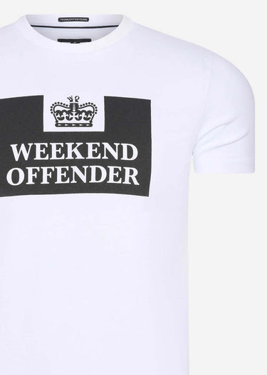 Weekend Offender T-shirts Prison - white
