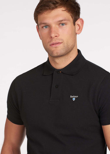 Barbour Polo's Barbour tartan pique polo - black