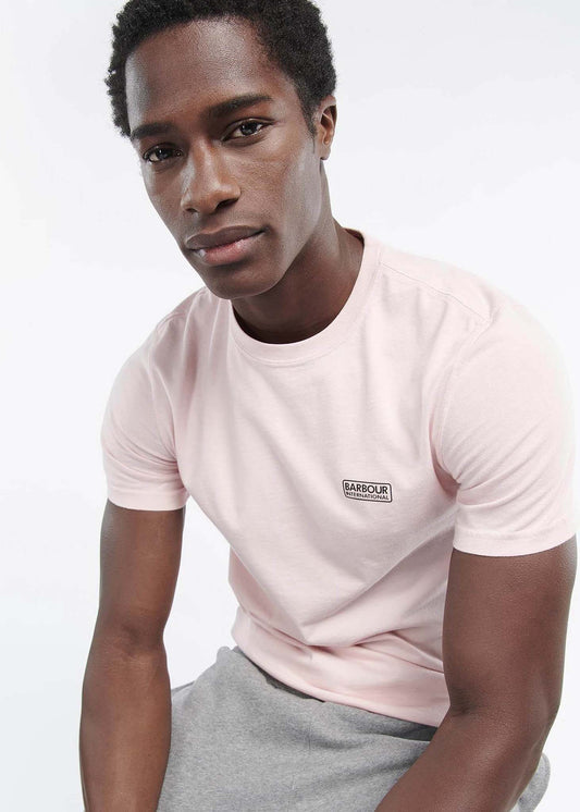 Barbour International T-shirts  Small logo tee - pink cinder 