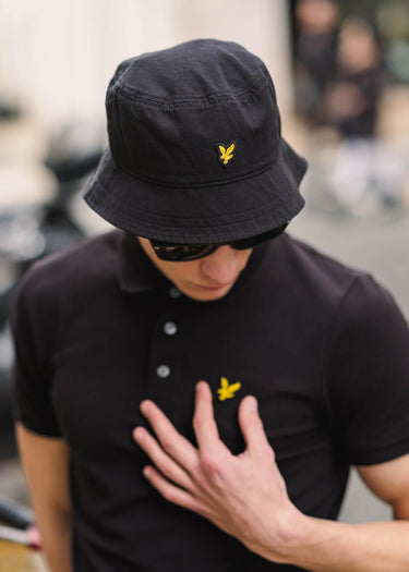 Lyle & Scott Petten Bucket hat - jet black