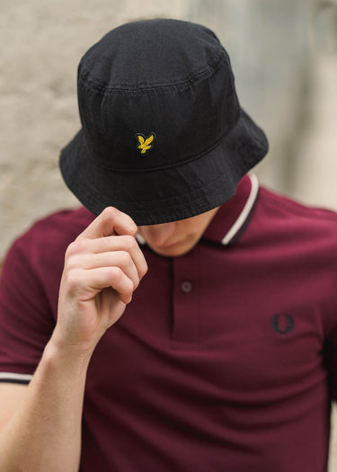 Lyle & Scott Petten Bucket hat - jet black