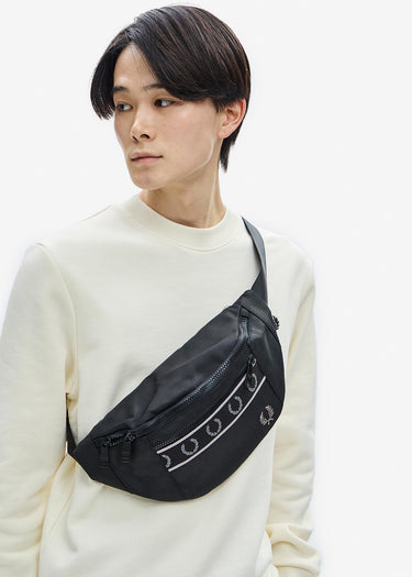 Fred Perry Bags Contrast tape crossbody bag - black