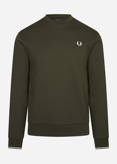 Fred Perry Truien Fred Perry embroidered sweat - hunting green