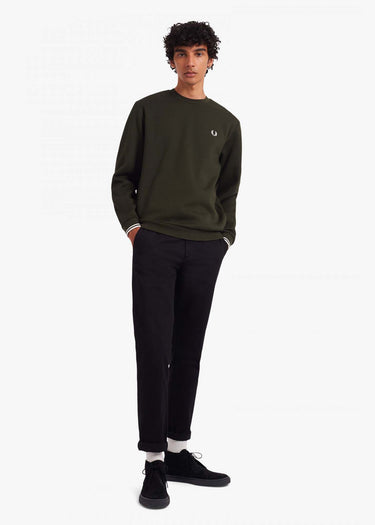 Fred Perry Truien Fred Perry embroidered sweat - hunting green