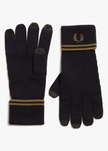 Fred Perry Handschoenen Twin tipped merino wool gloves - black shadedston