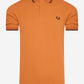 Fred Perry Polo's  Twin tipped polo - rust 
