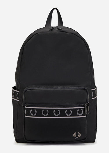 Fred Perry Bags Contrast tape track backpack - black