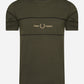 Fred Perry T-shirts  Embroidered panel t - hunting green 