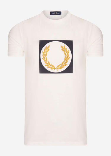Fred Perry T-shirts Laurel wreath graphic t-shirt - snow white