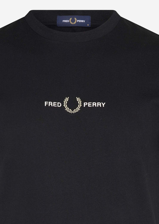 Fred Perry T-shirts  Embroidered t-shirt - black 