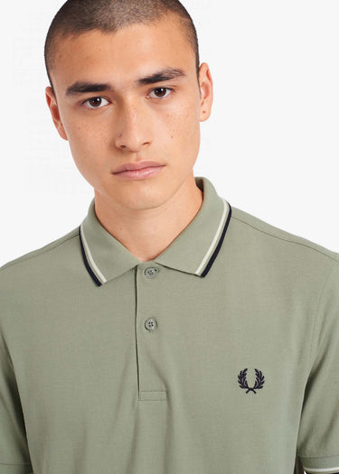 Fred Perry Polo's Twin tipped polo - seagrass