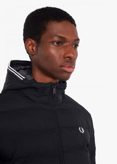Fred Perry Jassen Hooded insulated jacket - black