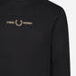 Fred Perry Truien  Graphic sweatshirt - black gold 