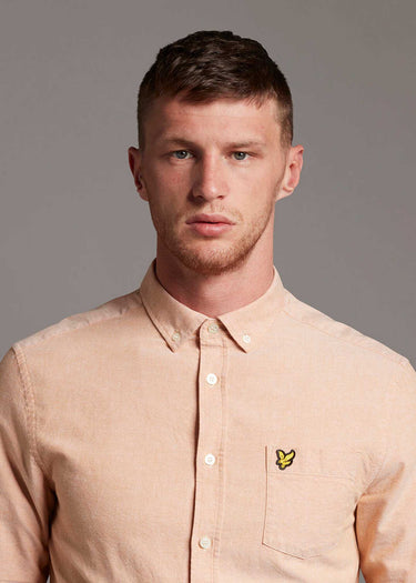 Lyle & Scott Overhemden Oxford shirt - sunflower white