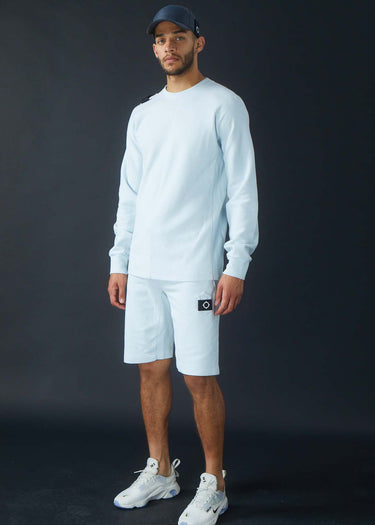 MA.Strum Korte Broeken Core sweat short - illusion blue
